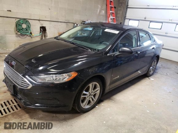 2018 Ford Fusion Hybrid SE with VIN 3FA6P0LU2JR127165, listed as a Copart auction lot 45868443 with 106,210 mi miles. Bid and sale history available at carsss.com. Image 1.