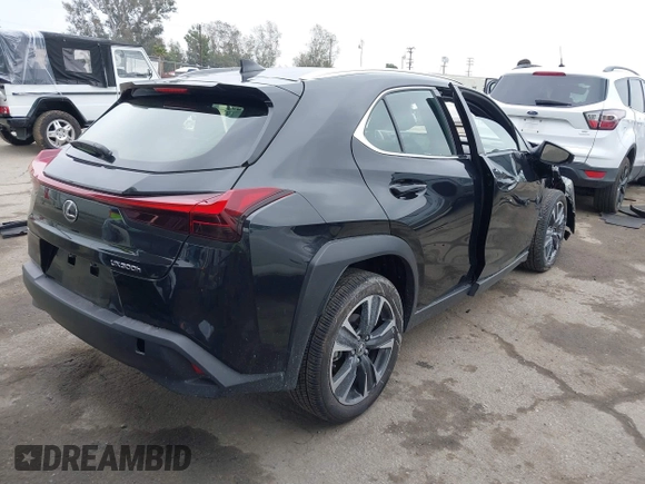 2025 Lexus UX with VIN JTHYBJAH9S2002181, listed as a IAAI auction lot 41889761 with 5,278 mi miles and . Bid and sale history available at DreamBid. Image 4.