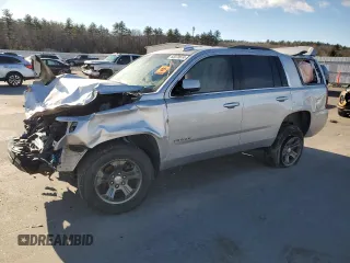 2018 Chevrolet Tahoe LS z VIN 1GNSKAKC8JR349329, wystawiony jako Copart lot #83379974 z przebiegiem Nie podano mil oraz Szkoda całkowita • Salvage title. Historia ofert i sprzedaży dostępna na DreamBid. Obrazek 1.