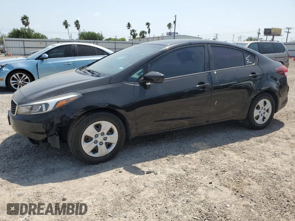 2018 Kia Forte LX with VIN 3KPFK4A76JE193982, listed as a Copart auction lot 51943795 with 87,750 mi miles and Salvage Title. Bid and sale history available at carsss.com. Image 1.