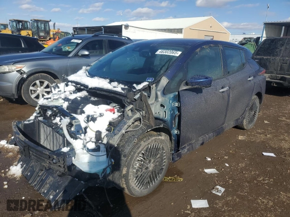 2025 Nissan LEAF SV Plus with VIN 1N4CZ1CV9SC564964, listed as a Copart auction lot 46302065 with 1,994 mi miles and Salvage Title. Bid and sale history available at carsss.com. Image 1.