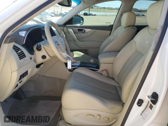 2014 Infiniti QX70 with VIN JN8CS1MW3EM412803, listed as a Copart auction lot 47872215 with 100,717 mi miles and Salvage Title. Bid and sale history available at carsss.com. Image 7.