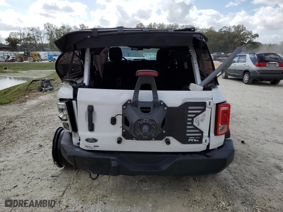 2023 Ford Bronco with VIN 1FMEE5BP1PLB15340, listed as a Copart auction lot 47647285 with 36,881 mi miles and Non Repairable. Bid and sale history available at carsss.com. Image 6.