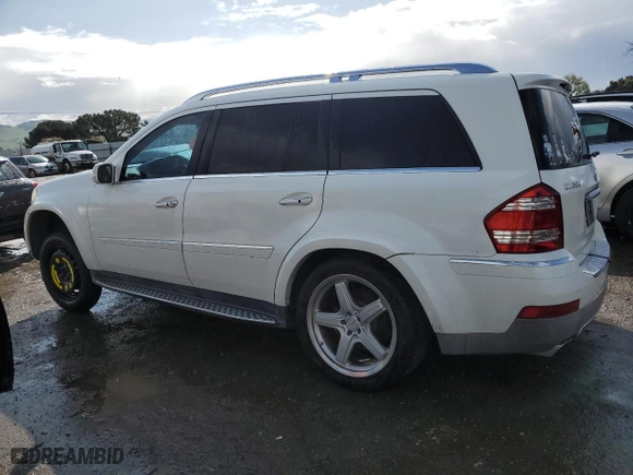 2008 Mercedes-Benz GL-Class 5.5L with VIN 4JGBF86EX8A380278, listed as a Copart auction lot 51531465 with 169,551 mi miles and Salvage Title. Bid and sale history available at carsss.com. Image 2.