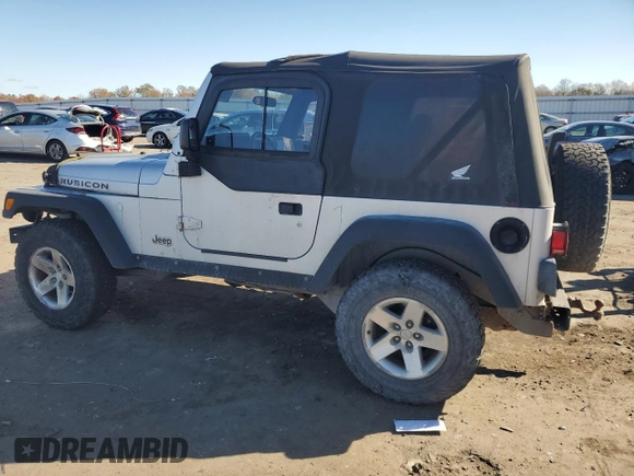 2003 Jeep Wrangler Rubicon z VIN 1J4FA69SX3P301962, wystawiony jako Copart lot #79928744 z przebiegiem Nie podano mil oraz Czysty tytuł • Clean title. Historia ofert i sprzedaży dostępna na DreamBid. Obrazek 2.