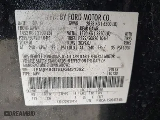 2013 Ford Explorer Sport with VIN 1FM5K8GT8DGB31362, listed as a IAAI auction lot 42046577 with 134,796 mi miles. Bid and sale history available at carsss.com. Image 9.