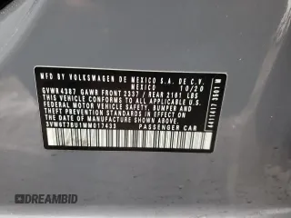 2021 Volkswagen Jetta GLI S z VIN 3VW6T7BU1MM017433, wystawiony jako Copart lot #73349822 z przebiegiem 7188 mil mil oraz . Historia ofert i sprzedaży dostępna na DreamBid. Obrazek 14.