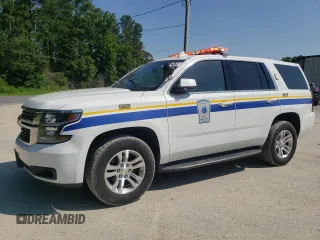 2018 Chevrolet Tahoe Commercial with VIN 1GNSKFEC4JR161903, listed as a Copart auction lot 65020175 with 120,563 mi miles and Clean title. Bid and sale history available at DreamBid. Image 1.
