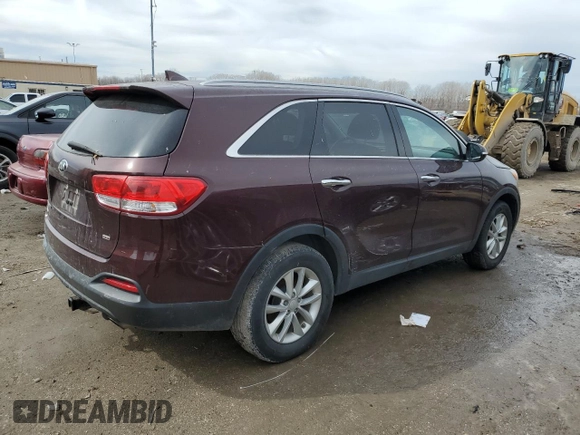 2018 Kia Sorento L with VIN 5XYPG4A39JG345727, listed as a Copart auction lot 45773965 with 134,615 mi miles and Clean Title. Bid and sale history available at carsss.com. Image 3.