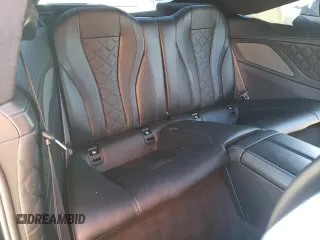 2020 BMW M8 with VIN WBSAE0C02LCD60550, listed as a Copart auction lot 89005755 with 27,800 mi miles and Salvage Title. Bid and sale history available at carsss.com. Image 10.