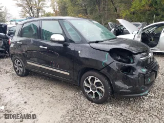 2014 FIAT 500L Lounge with VIN ZFBCFACH0EZ013324, listed as a Copart auction lot 75293764 with 73,597 mi miles and Salvage Title. Bid and sale history available at carsss.com. Image 4.