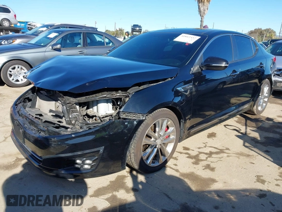 2015 Kia Optima SX Turbo with VIN 5XXGR4A63FG447041, listed as a IAAI auction lot 41812337 with 177,868 mi miles. Bid and sale history available at carsss.com. Image 19.
