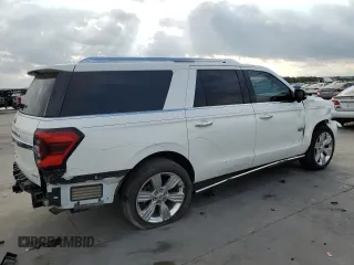 2022 Ford Expedition Max King Ranch with VIN 1FMJK1PT6NEA11370, listed as a Copart auction lot 78032954 with 39,975 mi miles and Salvage Title. Bid and sale history available at DreamBid. Image 3.