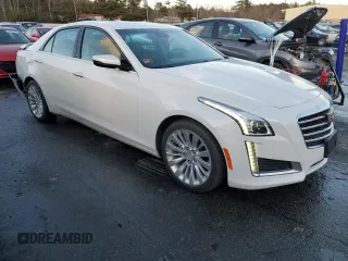 2018 Cadillac CTS Luxury AWD with VIN 1G6AX5SS3J0107401, listed as a Copart auction lot 43166845 with 44,845 mi miles and Salvage Title. Bid and sale history available at DreamBid. Image 4.