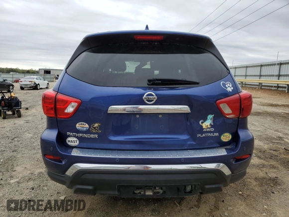 2020 Nissan Pathfinder Platinum with VIN 5N1DR2DM7LC623131, listed as a Copart auction lot 52731565 with 75,779 mi miles and Salvage title. Bid and sale history available at DreamBid. Image 6.