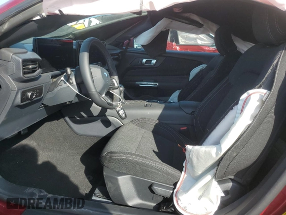 2025 Ford Mustang EcoBoost with VIN 1FA6P8TH0S5100164, listed as a Copart auction lot 48850775 with 1,697 mi miles and Salvage Title. Bid and sale history available at carsss.com. Image 7.