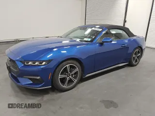 2024 Ford Mustang EcoBoost z VIN 1FAGP8UH7R5120554, wystawiony jako Copart lot #62283245 z przebiegiem 27 619 mil mil oraz Czysty tytuł • Clean title. Historia ofert i sprzedaży dostępna na DreamBid. Obrazek 1.