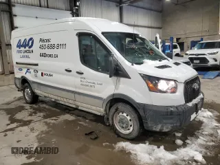 2021 Ford Transit Cargo with VIN 1FTBR1C81MKA62328, listed as a Copart auction lot 44894585 with 75,951 mi miles and Salvage Title. Bid and sale history available at DreamBid. Image 4.