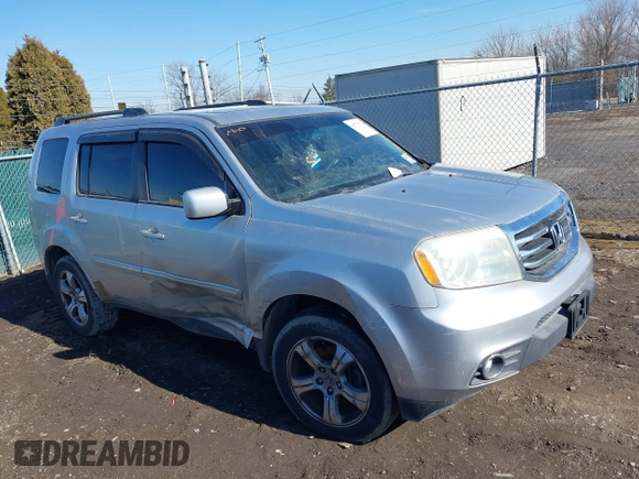 2013 Honda Pilot EX-L with VIN 5FNYF3H59DB015574, listed as a IAAI auction lot 38777512 with Not Provided miles and . Bid and sale history available at DreamBid. Image 1.