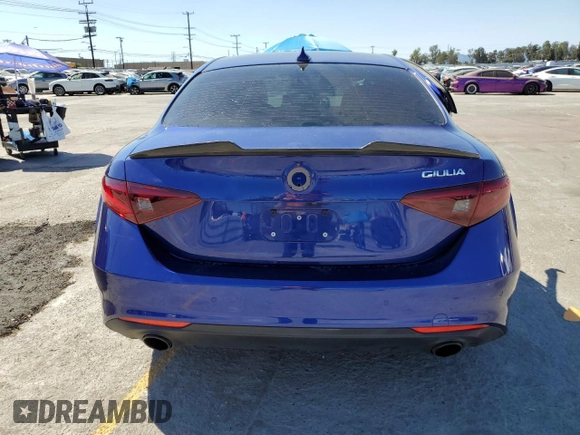 2022 Alfa Romeo Giulia with VIN ZARFAMAN6N7655650, listed as a Copart auction lot 56172805 with 28,619 mi miles and Salvage title. Bid and sale history available at DreamBid. Image 6.