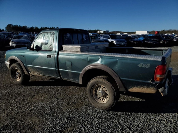 1997 Ford Ranger XLT with VIN 1FTCR11X2VTA87152, listed as a Copart auction lot 81559504 with 261,925 mi miles and Salvage Title. Bid and sale history available at carsss.com. Image 2.