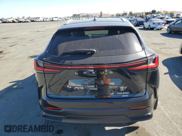 2024 Lexus NX with VIN 2T2ADCEZ5RC004741, listed as a Copart auction lot 76725814 with 13,247 mi miles and Salvage Title. Bid and sale history available at carsss.com. Image 6.