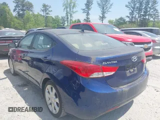 2013 Hyundai Elantra GLS with VIN KMHDH4AE1DU876596, listed as a IAAI auction lot 42080466 with 86,677 mi miles and . Bid and sale history available at DreamBid. Image 3.