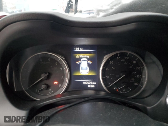 2018 Infiniti Q50 Luxe with VIN JN1EV7AR2JM444975, listed as a Copart auction lot 45145505 with 100,570 mi miles and Salvage Title. Bid and sale history available at carsss.com. Image 9.
