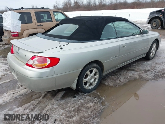 2002 Toyota Solara SE with VIN 2T1FF28P62C570597, listed as a IAAI auction lot 41576049 with 223,825 mi miles and . Bid and sale history available at DreamBid. Image 4.