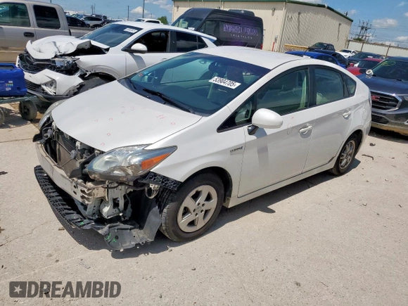 2010 Toyota Prius II with VIN JTDKN3DU3A0198583, listed as a Copart auction lot 53904705 with 136,126 mi miles and Salvage Title. Bid and sale history available at DreamBid. Image 1.