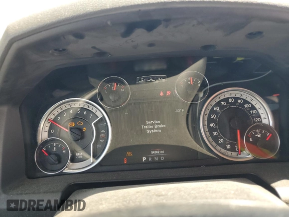 2018 Ram 1500 Big Horn with VIN 3C6RR7LT1JG227150, listed as a Copart auction lot 53156895 with 54,562 mi miles and Salvage title. Bid and sale history available at DreamBid. Image 9.