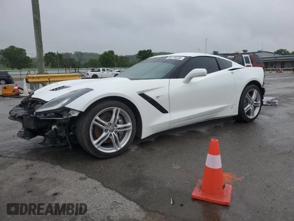 2017 Chevrolet Corvette 1LT with VIN 1G1YA2D77H5116807, listed as a Copart auction lot 55170335 with 94,591 mi miles and Salvage title. Bid and sale history available at DreamBid. Image 1.