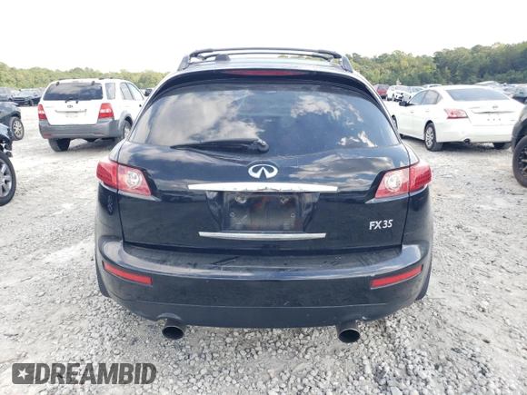 2004 Infiniti FX35 with VIN JNRAS08U74X107730, listed as a Copart auction lot 71409884 with 227,104 mi miles and Salvage Title. Bid and sale history available at carsss.com. Image 6.