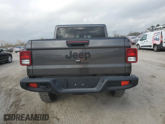 2024 Jeep Gladiator Sport S with VIN 1C6HJTAG8RL128891, listed as a Copart auction lot 44198995 with 1,189 mi miles and Salvage title. Bid and sale history available at DreamBid. Image 6.