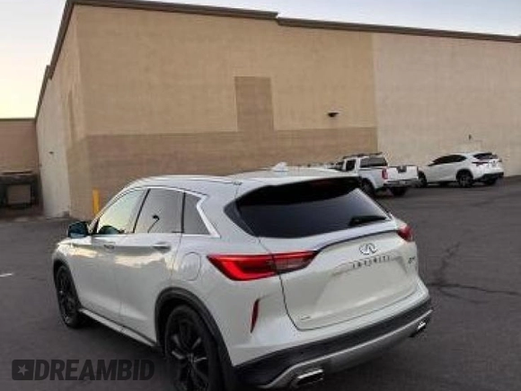 2019 Infiniti QX50 Pure with VIN 3PCAJ5M32KF106005, listed as a Copart auction lot 41895185 with 57,500 mi miles and Salvage title. Bid and sale history available at DreamBid. Image 3.