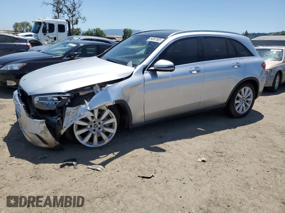 2020 Mercedes-Benz GLC 300 z VIN WDC0G8EB9LF676592, wystawiony jako Copart lot #54897605 z przebiegiem 20 925 mil mil oraz Szkoda całkowita • Salvage title. Historia ofert i sprzedaży dostępna na DreamBid. Obrazek 1.
