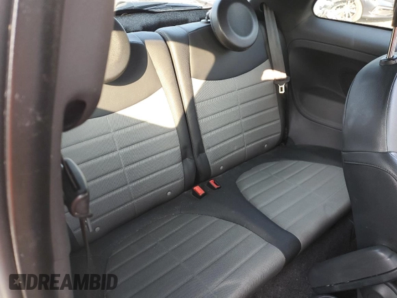 2012 FIAT 500 Sport with VIN 3C3CFFBR7CT310541, listed as a Copart auction lot 58849675 with 107,427 mi miles and Salvage title. Bid and sale history available at DreamBid. Image 10.