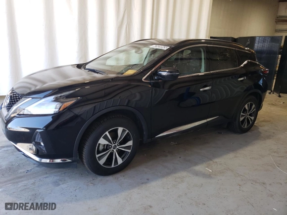 2023 Nissan Murano SV with VIN 5N1AZ2BJ4PC112946, listed as a Copart auction lot 52020845 with 55,339 mi miles and Clean Title. Bid and sale history available at carsss.com. Image 1.