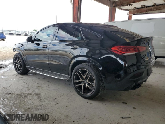 2021 Mercedes-Benz GLE 53 AMG with VIN 4JGFD6BB3MA192557, listed as a Copart auction lot 56923165 with 46,671 mi miles and Salvage title. Bid and sale history available at DreamBid. Image 2.