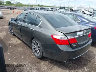 2013 Honda Accord Sport with VIN 1HGCR2F54DA099179, listed as a IAAI auction lot 42058836 with 201,492 mi miles and . Bid and sale history available at DreamBid. Image 3.