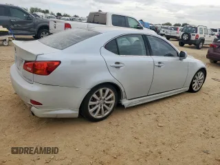 2007 Lexus IS 250 with VIN JTHCK262475009579, listed as a Copart auction lot 65631245 with 185,606 mi miles and Clean title. Bid and sale history available at DreamBid. Image 3.