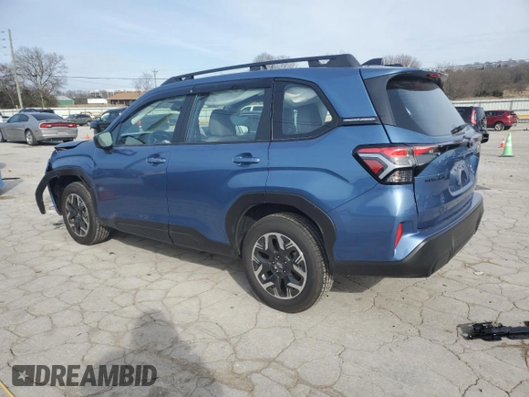 2025 Subaru Forester z VIN JF2SLDACXSH497631, wystawiony jako Copart lot #45651565 z przebiegiem 653 mil mil oraz Szkoda całkowita • Salvage title. Historia ofert i sprzedaży dostępna na DreamBid. Obrazek 2.