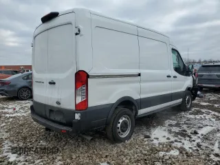 2023 Ford Transit Cargo with VIN 1FTBR1C8XPKB74159, listed as a Copart auction lot 86372424 with 19,082 mi miles and Salvage Title. Bid and sale history available at carsss.com. Image 3.