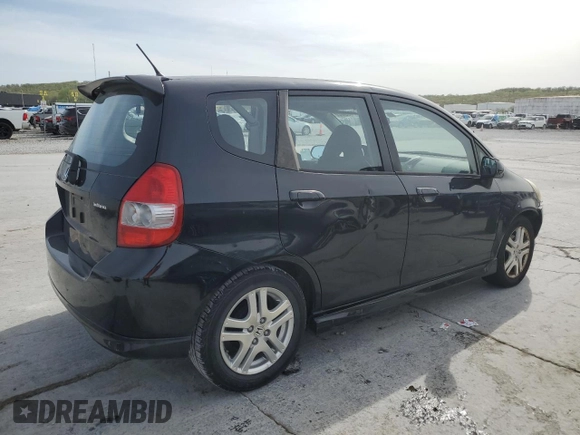 2007 Honda Fit Sport with VIN JHMGD386X7S063746, listed as a Copart auction lot 50055544 with 145,191 mi miles and Salvage Title. Bid and sale history available at carsss.com. Image 3.