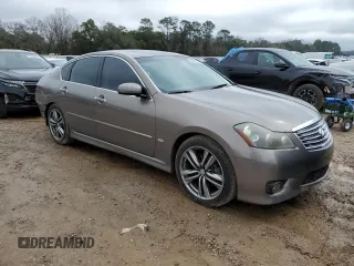 2008 Infiniti M with VIN JNKAY01E58M600619, listed as a Copart auction lot 45936145 with 134,958 mi miles and Salvage title. Bid and sale history available at DreamBid. Image 4.