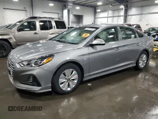 2018 Hyundai Sonata Hybrid SE with VIN KMHE24L37JA082376, listed as a Copart auction lot 76261834 with 97,486 mi miles and Salvage Title. Bid and sale history available at carsss.com. Image 1.