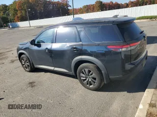 2023 Nissan Pathfinder S with VIN 5N1DR3AC9PC250102, listed as a Copart auction lot 76678834 with 30,525 mi miles and Salvage title. Bid and sale history available at DreamBid. Image 2.