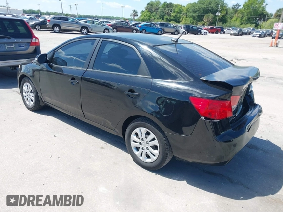 2010 Kia Forte EX with VIN KNAFU4A20A5847351, listed as a IAAI auction lot 41897921 with 129,084 mi miles. Bid and sale history available at carsss.com. Image 3.