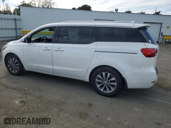 2016 Kia Sedona SX with VIN KNDMC5C16G6185902, listed as a Copart auction lot 53005185 with 102,985 mi miles and Clean Title. Bid and sale history available at carsss.com. Image 2.