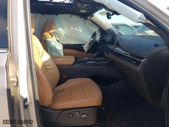 2022 Cadillac Escalade Premium Luxury with VIN 1GYS3CKL1NR172334, listed as a Copart auction lot 87058984 with 0 mi miles and Salvage Title. Bid and sale history available at carsss.com. Image 7.